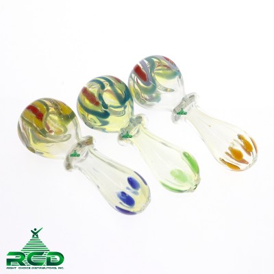 GLASS PIPE FLOWER HEAD W/ RIM GP2742 1CT